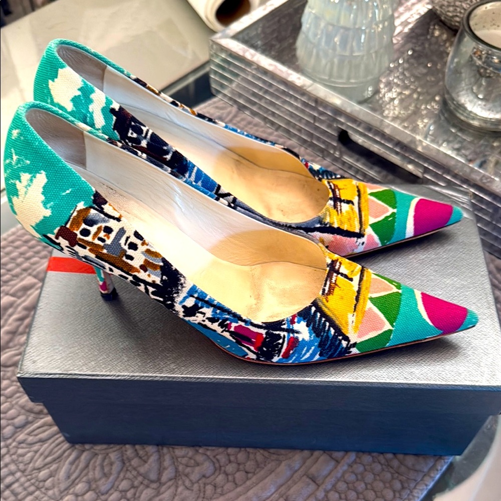 Prada Colorful Patterned Women's Heels